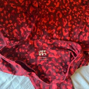 JoyLab Red Animal Print Bra